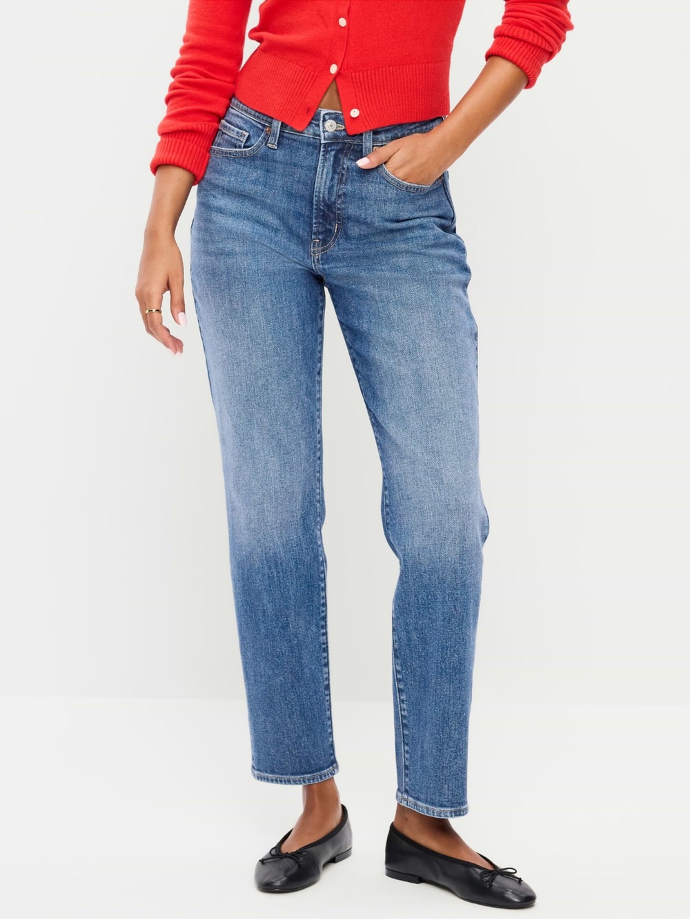 Old Navy High Rise Curvy OG Straight Jeans